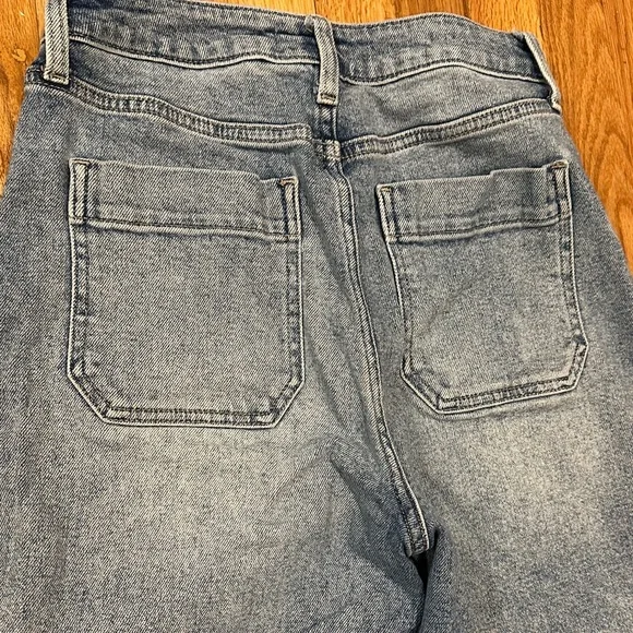 JBD Utility Pocket Jeans Size 27 Medium Light Wash High Hem - Picture 8 of 8